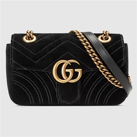 gucci mini velvet marmont|Gucci Marmont suede bag.